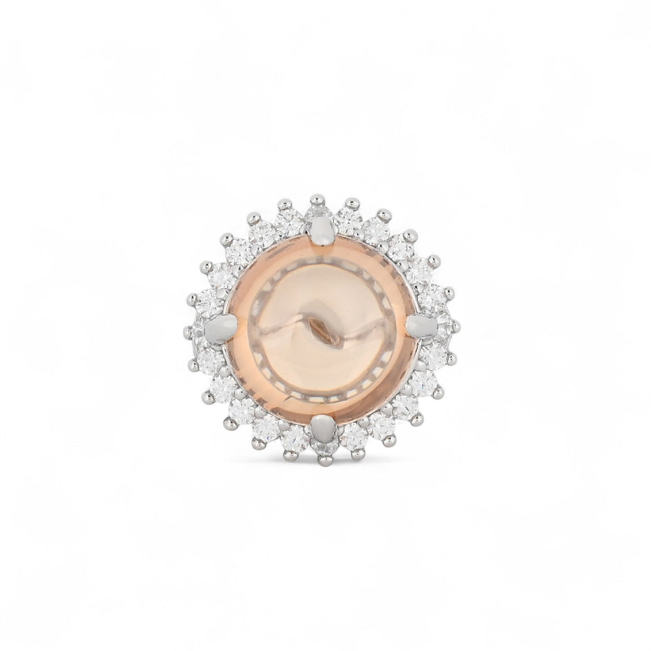 Bague Luna avec pierre oeil de chat R3766_1