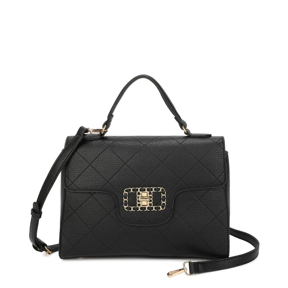 Sac à bandoulière avec détail doré