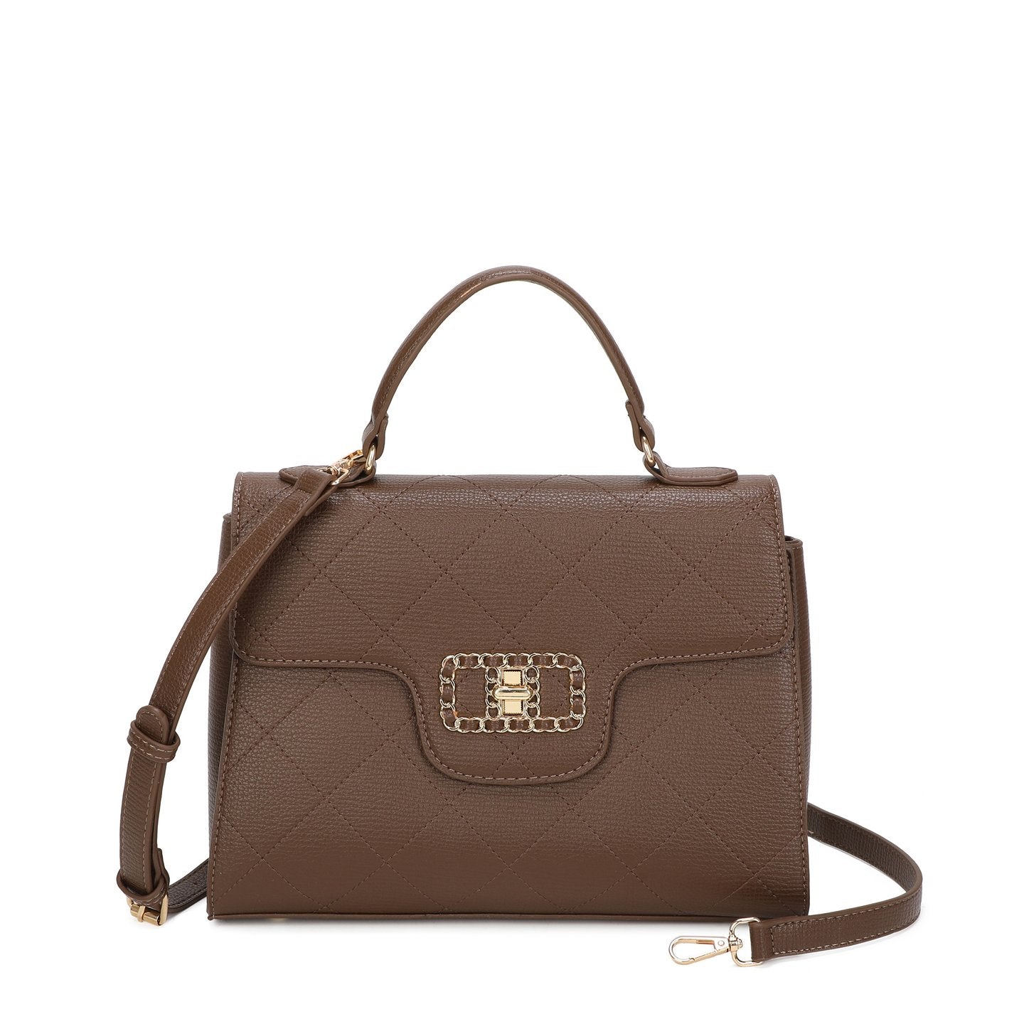 Sac à bandoulière avec détail doré