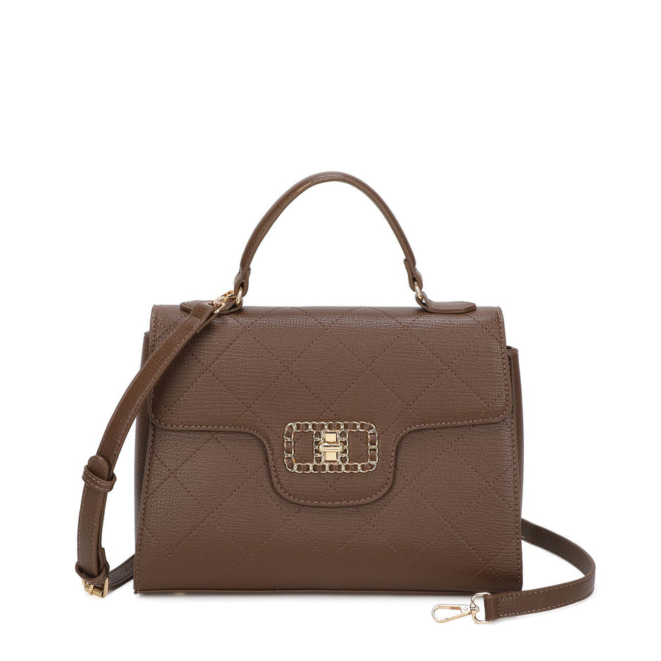 Sac à bandoulière avec détail doré