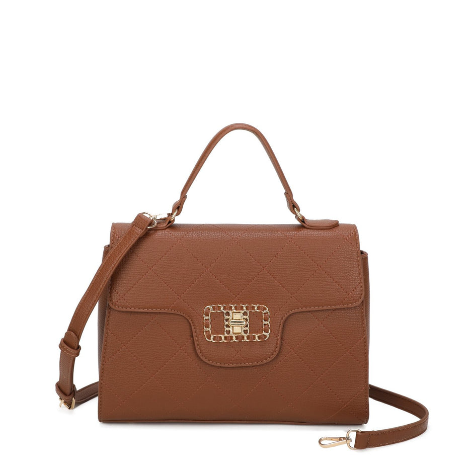 Sac à bandoulière avec détail doré