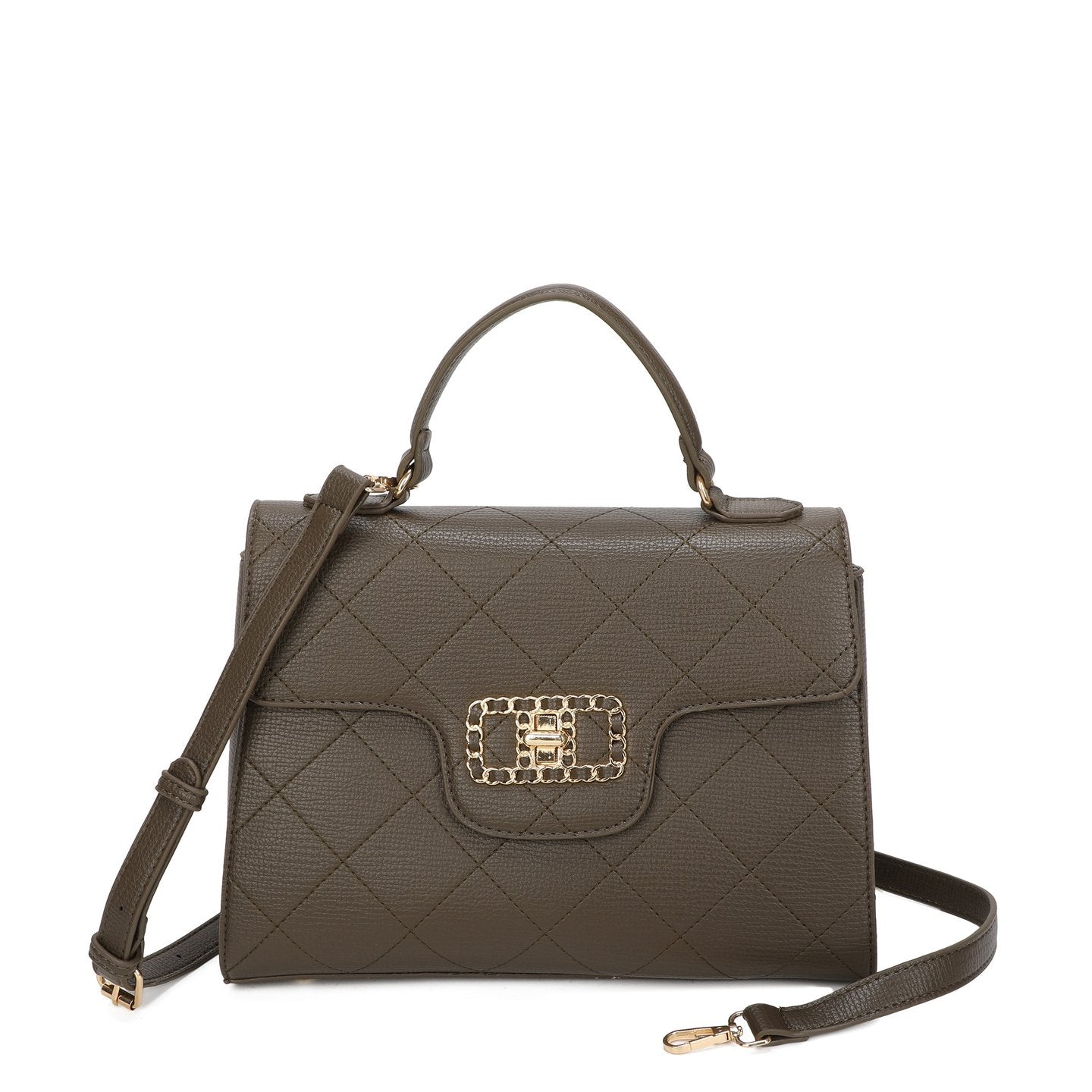Sac à bandoulière avec détail doré