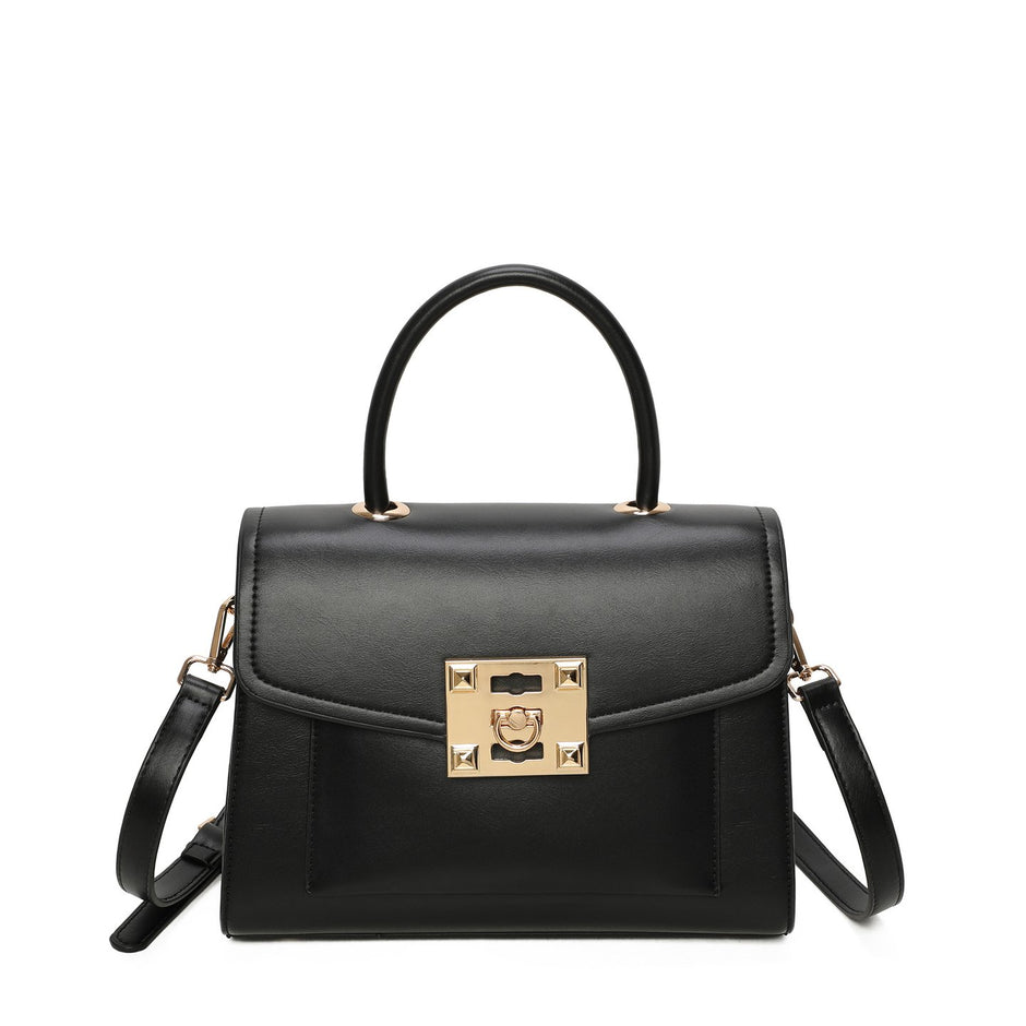 Sac à bandoulière avec détails dorés