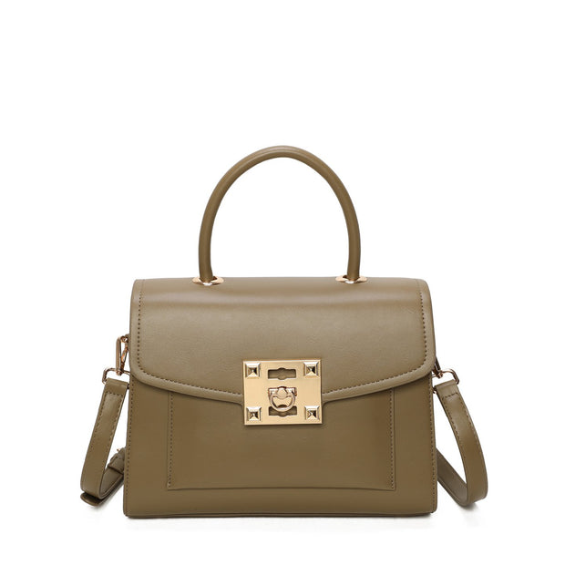 Sac à bandoulière avec détails dorés