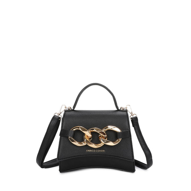 Sac à bandoulière avec détails dorés
