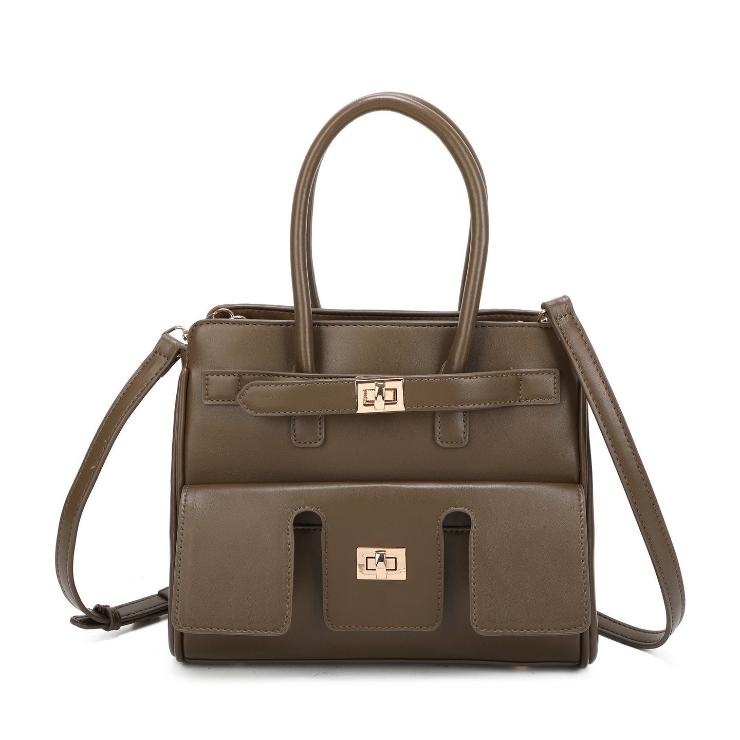 Sac à bandoulière avec détails dorés