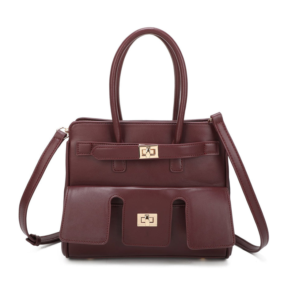 Sac à bandoulière avec détails dorés