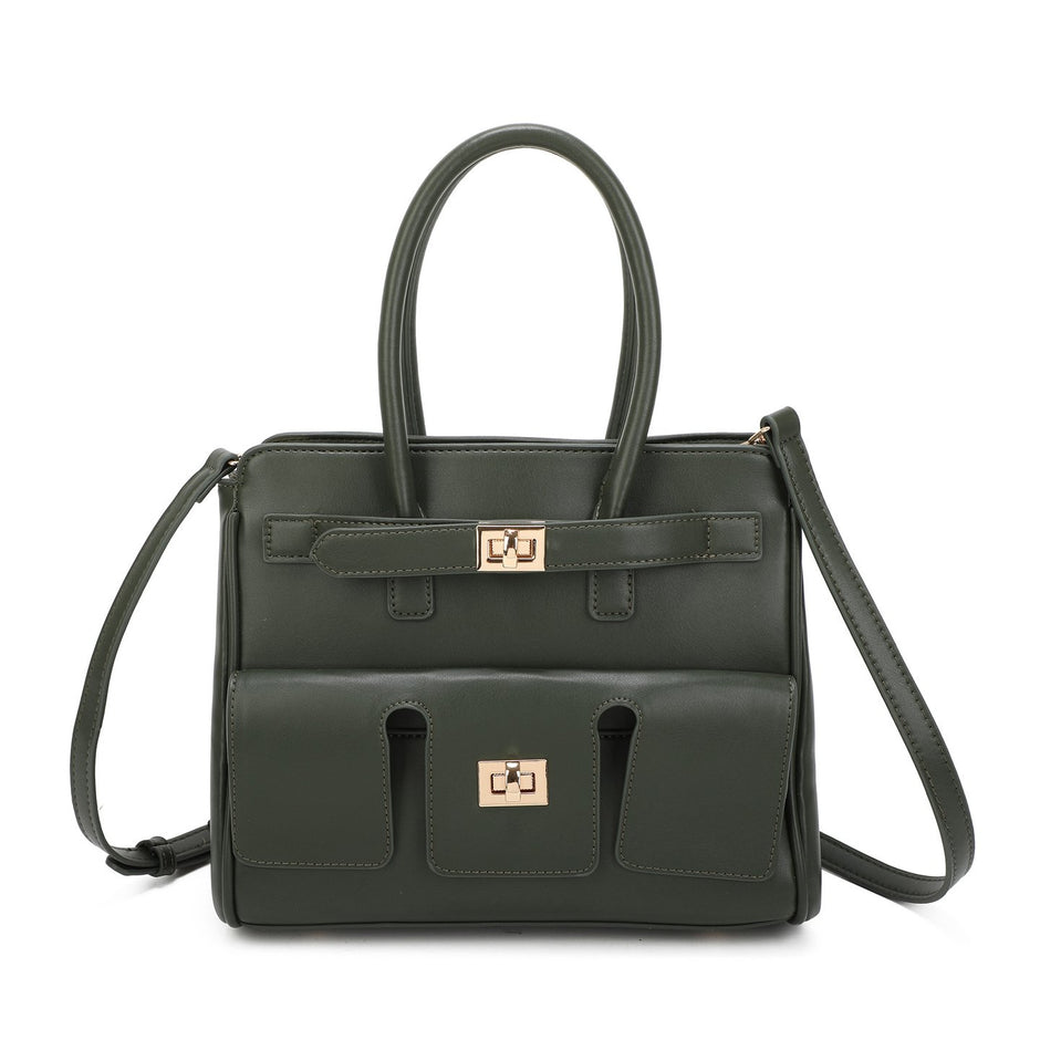 Sac à bandoulière avec détails dorés