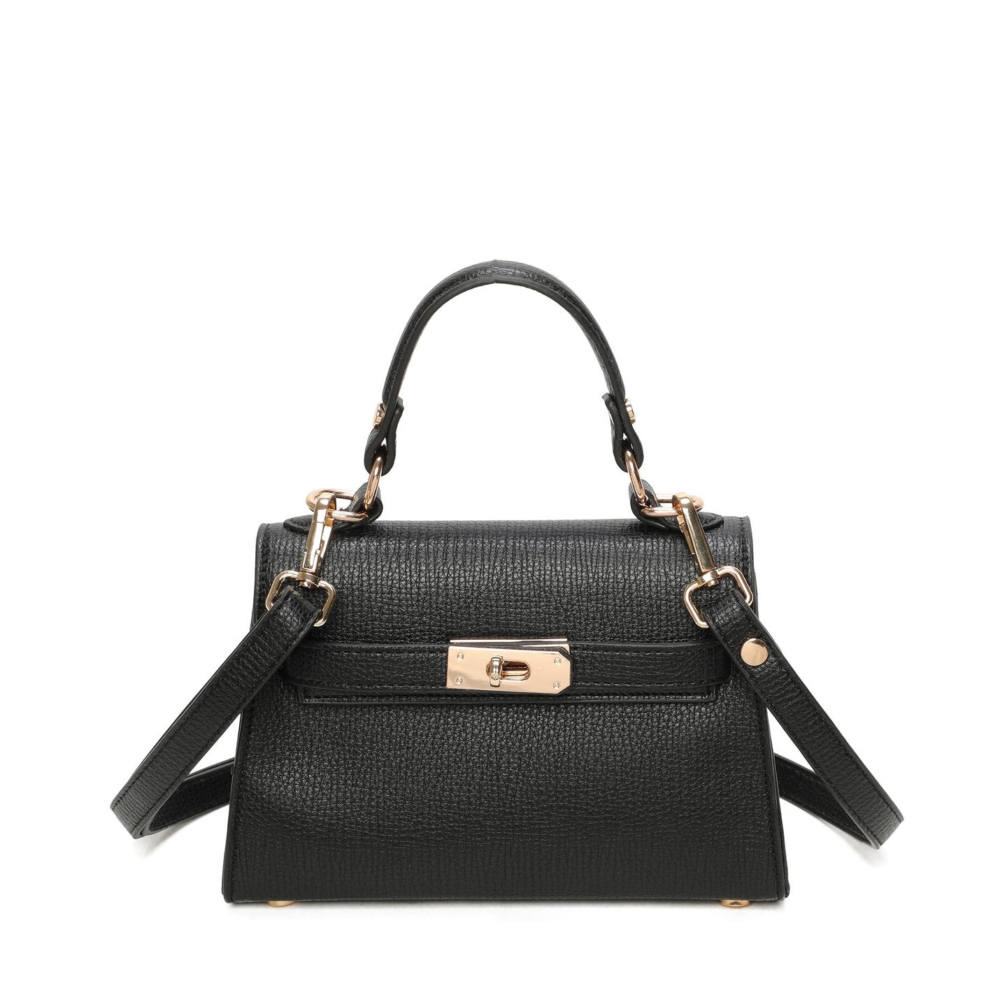 Sac à bandoulière avec détails dorés
