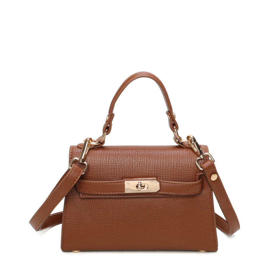 Sac à bandoulière avec détails dorés