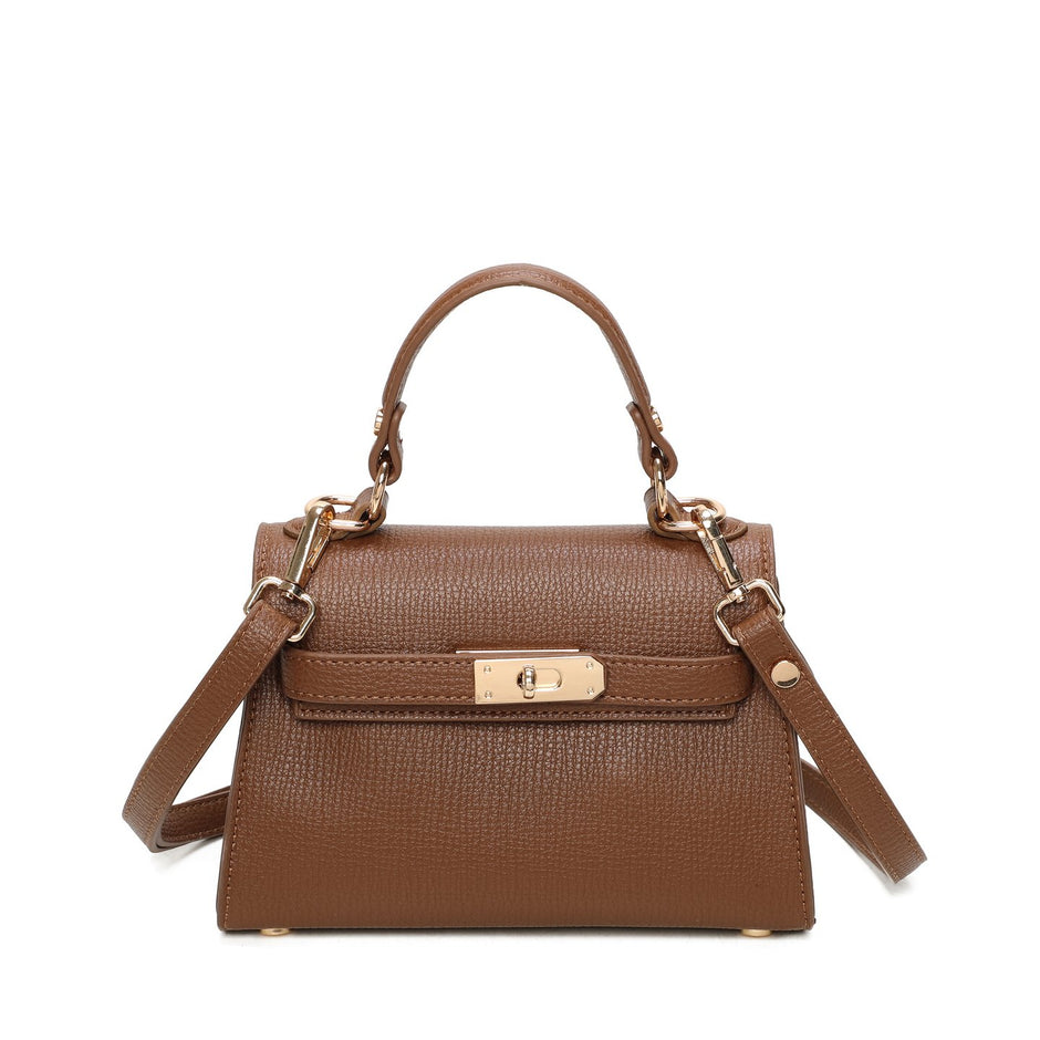 Sac à bandoulière avec détails dorés