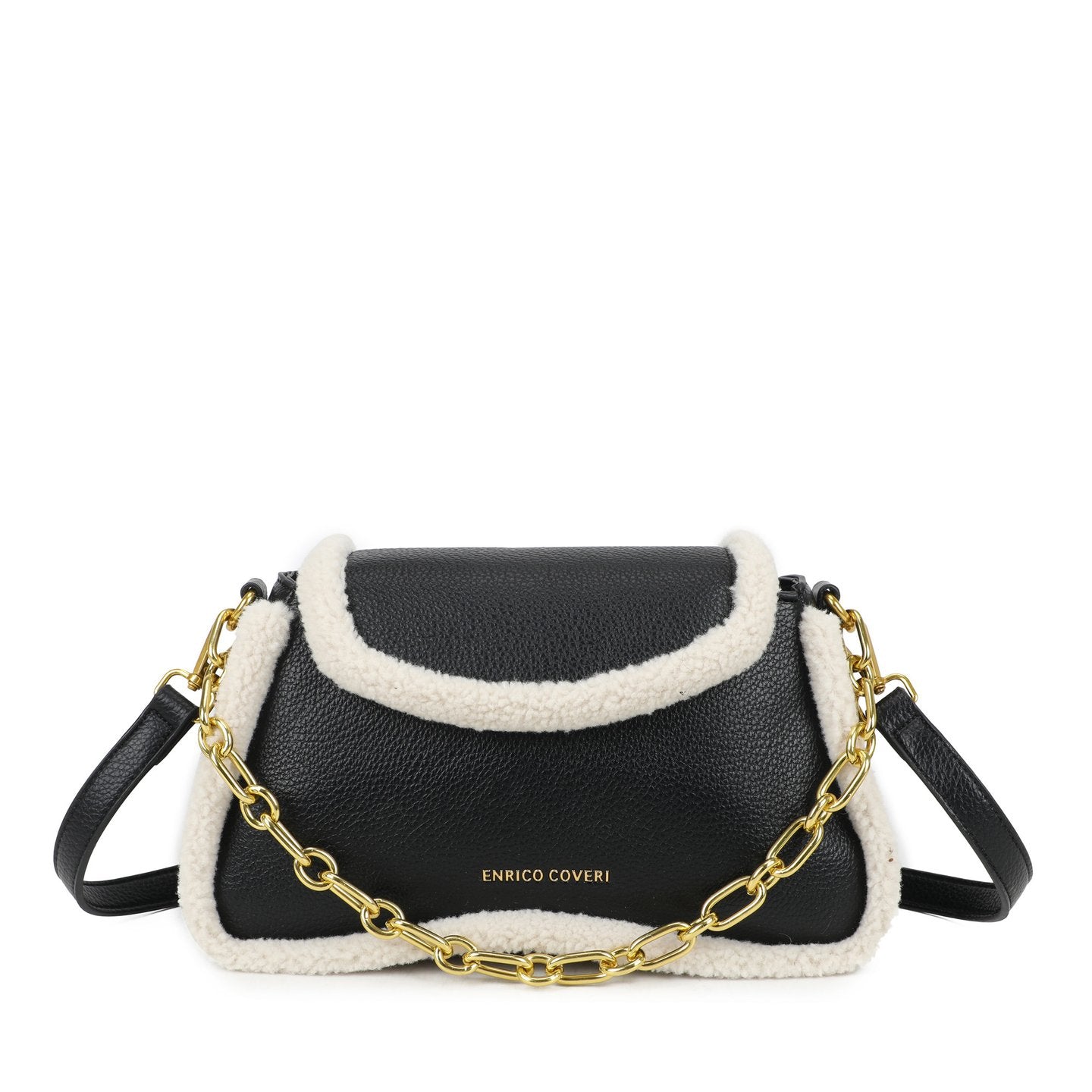 Sac à bandoulière avec fourrure