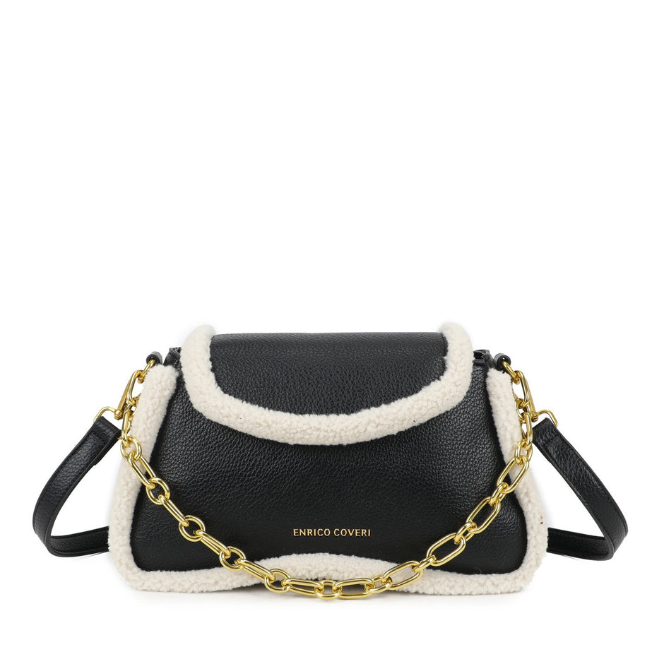 Sac à bandoulière avec fourrure