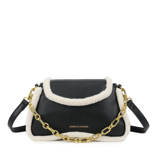 Sac à bandoulière avec fourrure