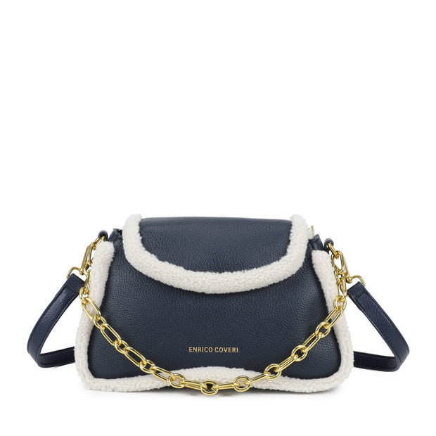 Sac à bandoulière avec fourrure