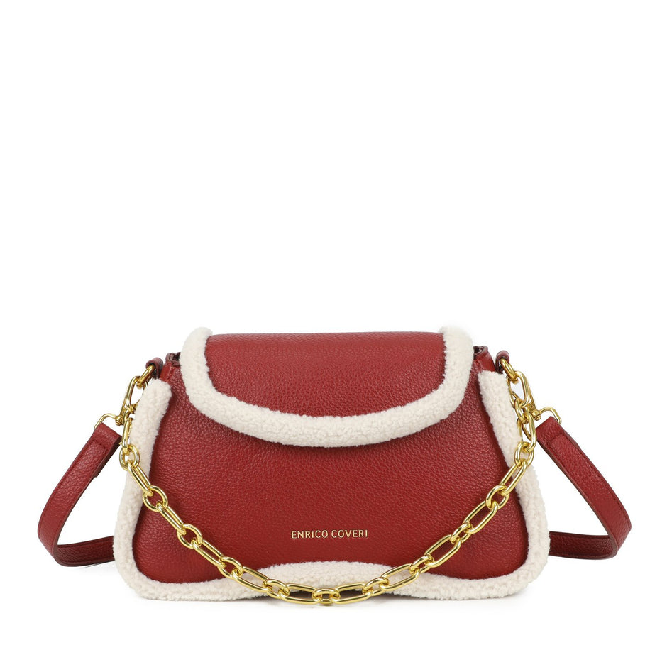 Sac à bandoulière avec fourrure