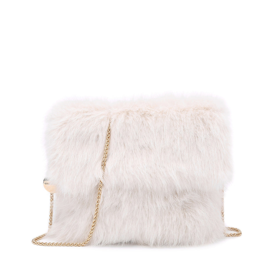 Sac à bandoulière avec fourrure