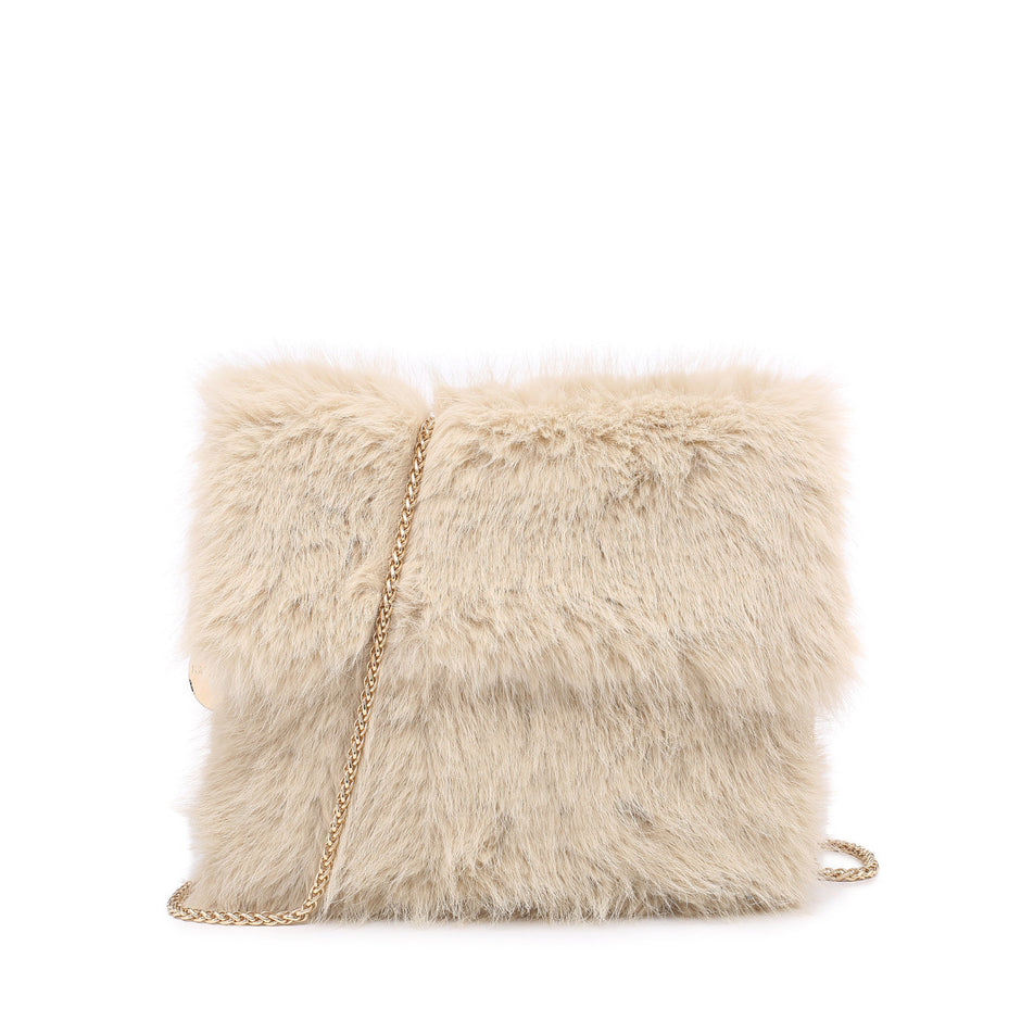 Sac à bandoulière avec fourrure