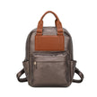 Sac à dos avec bretelles et détail marron