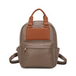 Sac à dos avec bretelles et détail marron