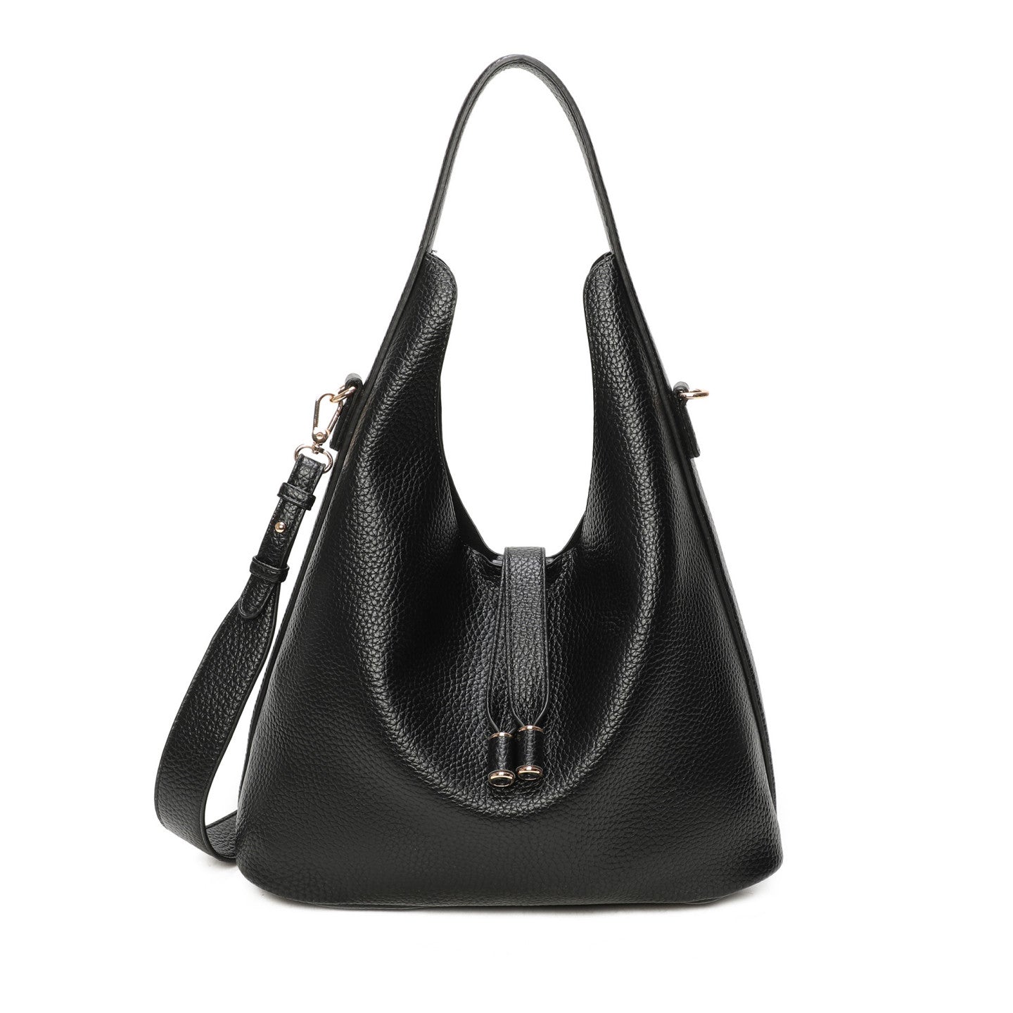 Sac à épaule avec détails dorés