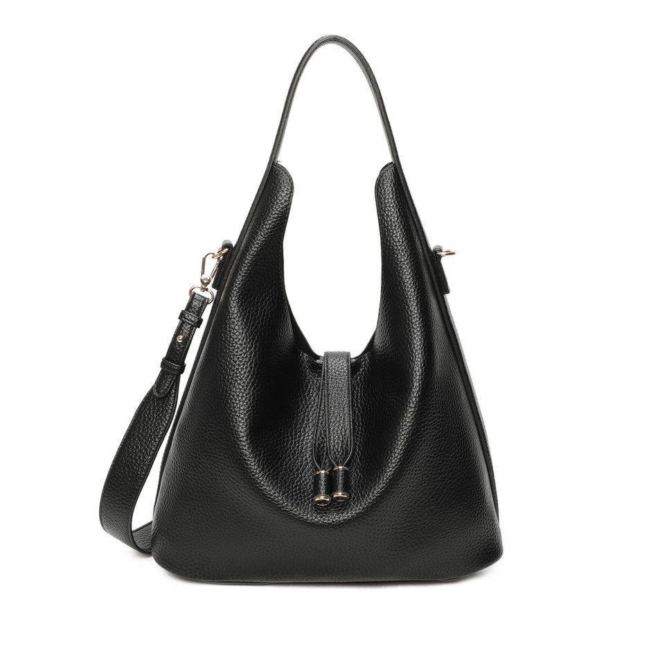 Sac à épaule avec détails dorés