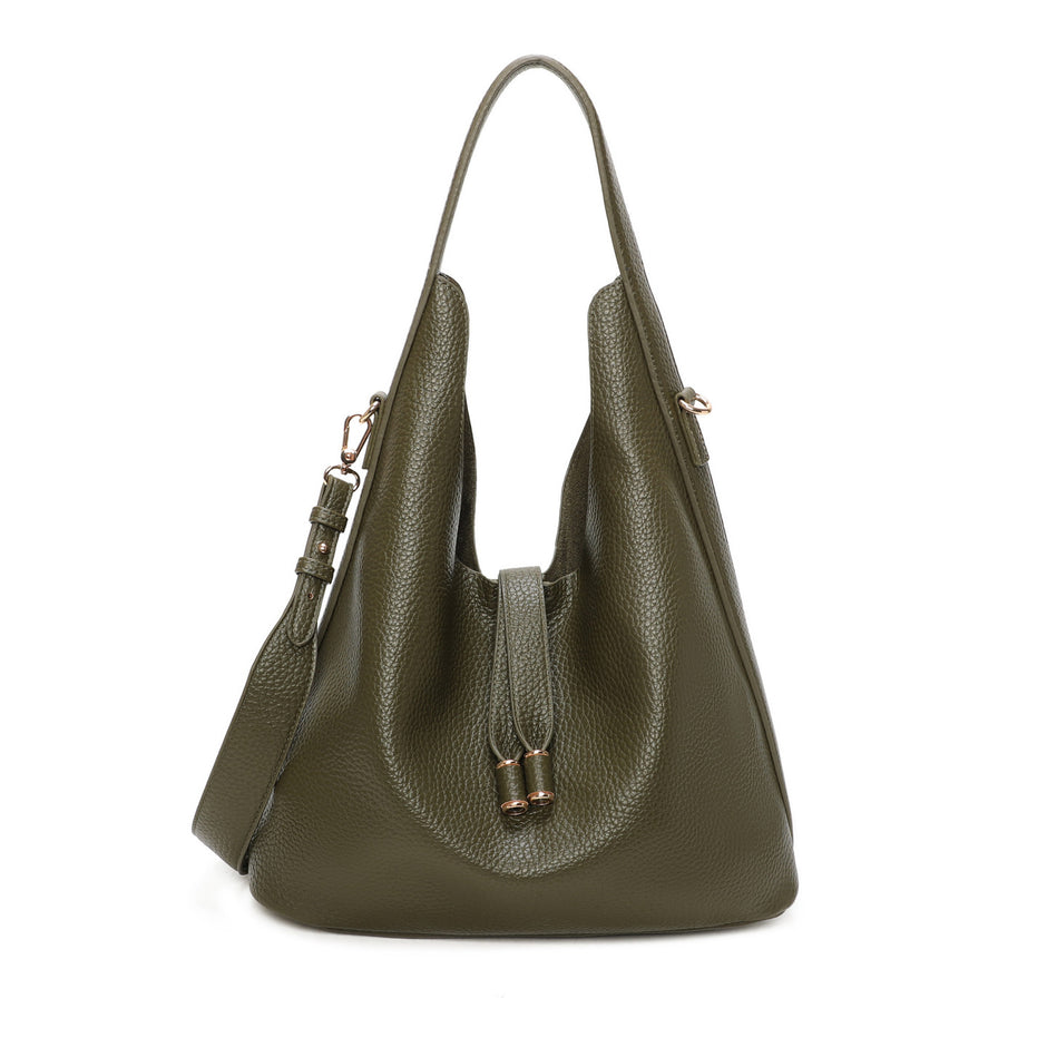 Sac à épaule avec détails dorés