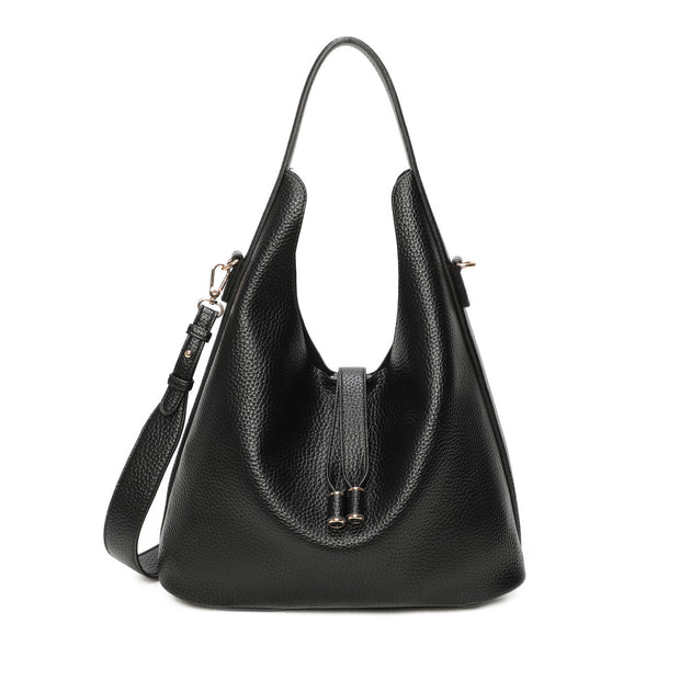 Sac à épaule avec détails dorés