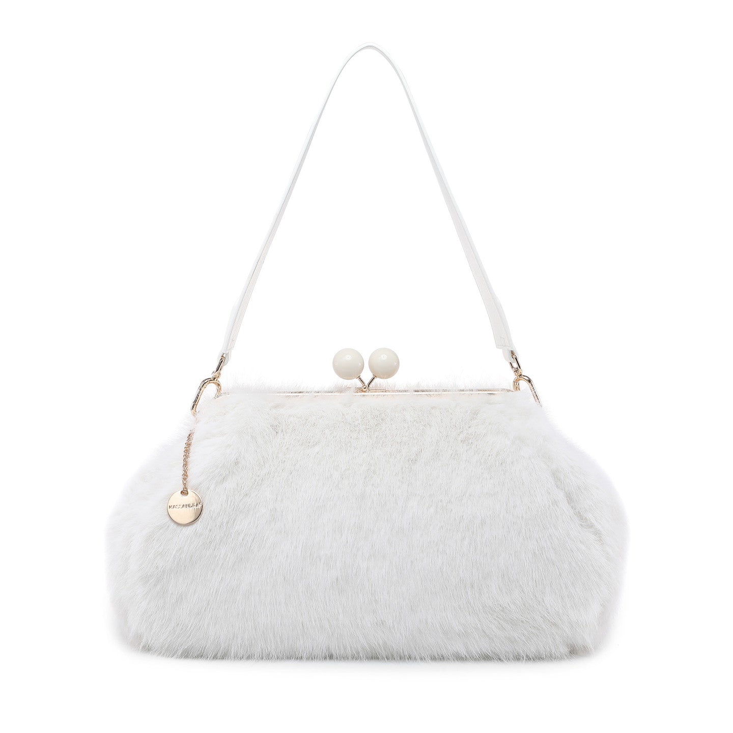 Sac à épaule avec fourrure