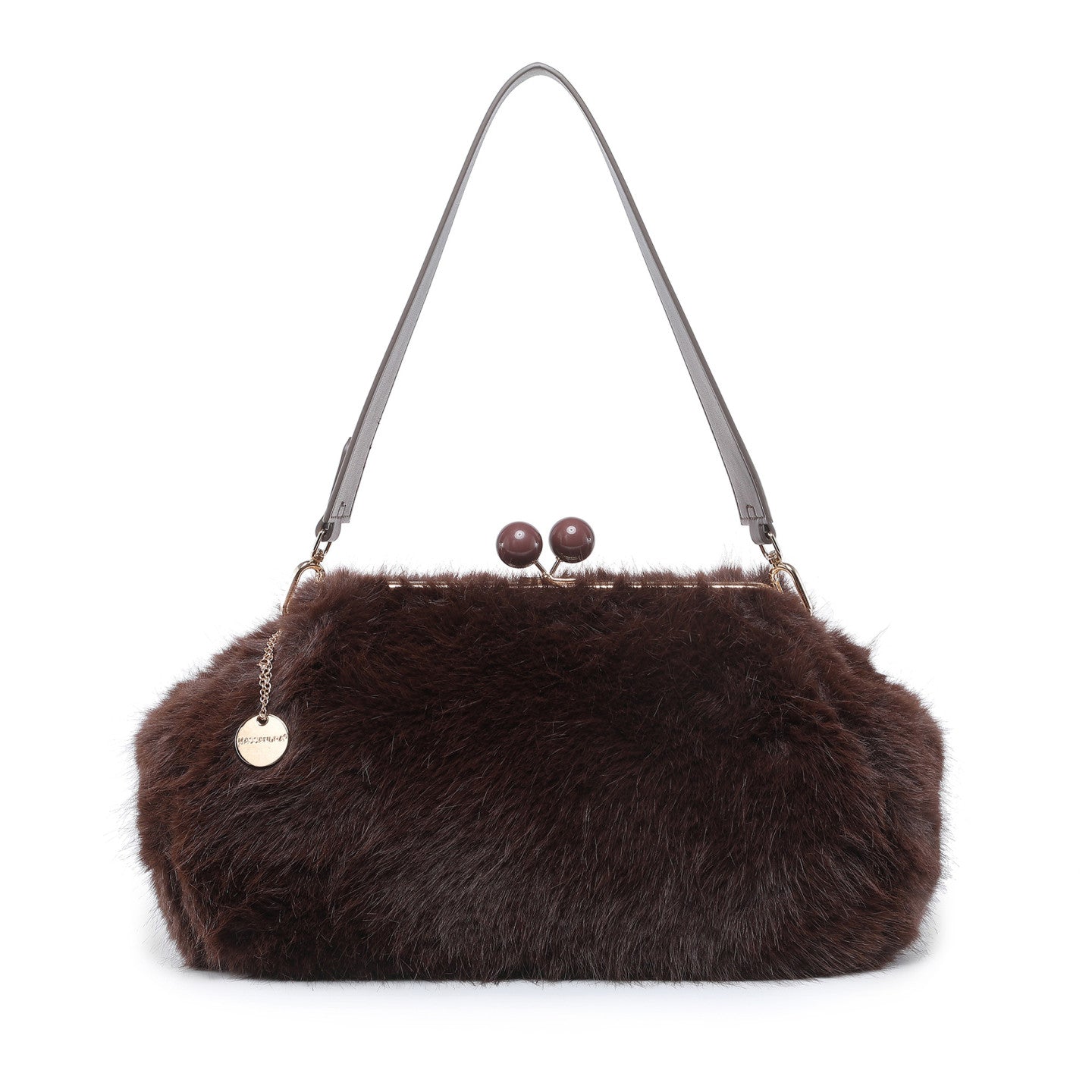 Sac à épaule avec fourrure