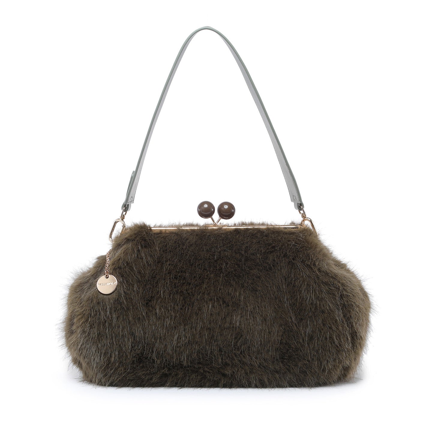 Sac à épaule avec fourrure