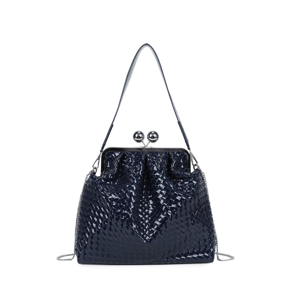 Sac à main à bandoulière en vernis