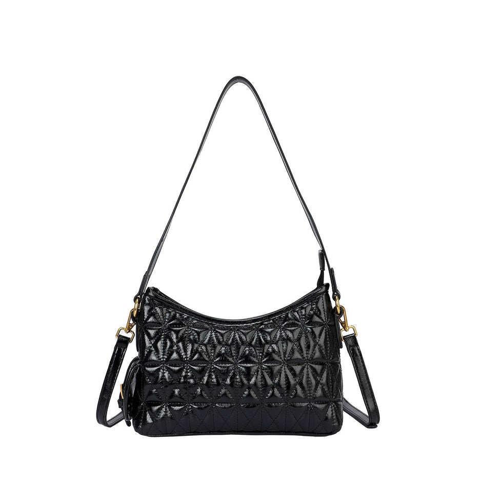 Sac à main à bandoulière en vernis