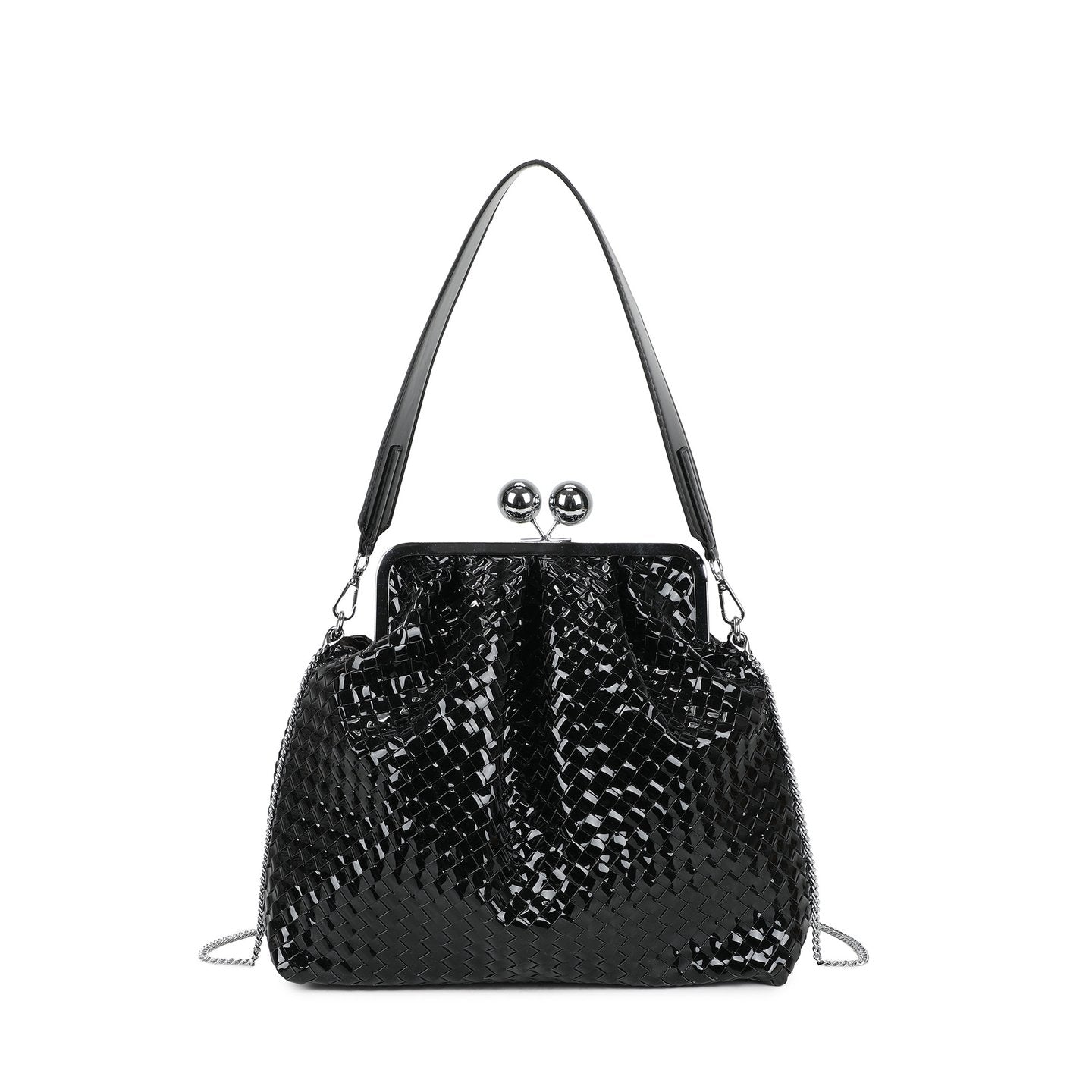 Sac à main à bandoulière en vernis