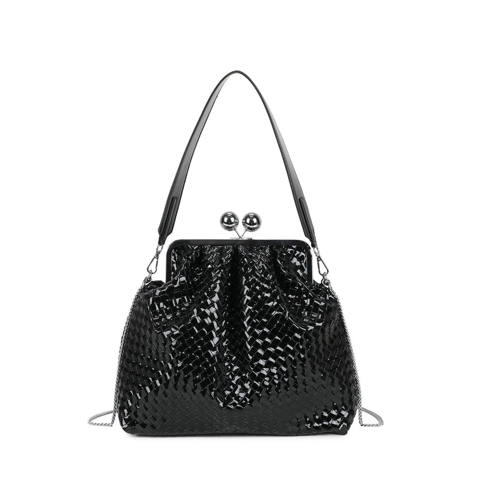Sac à main à bandoulière en vernis