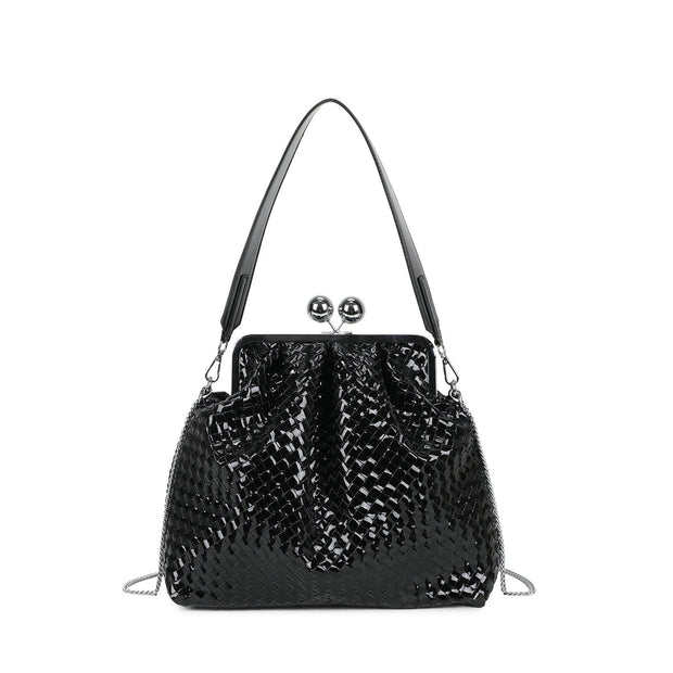 Sac à main à bandoulière en vernis