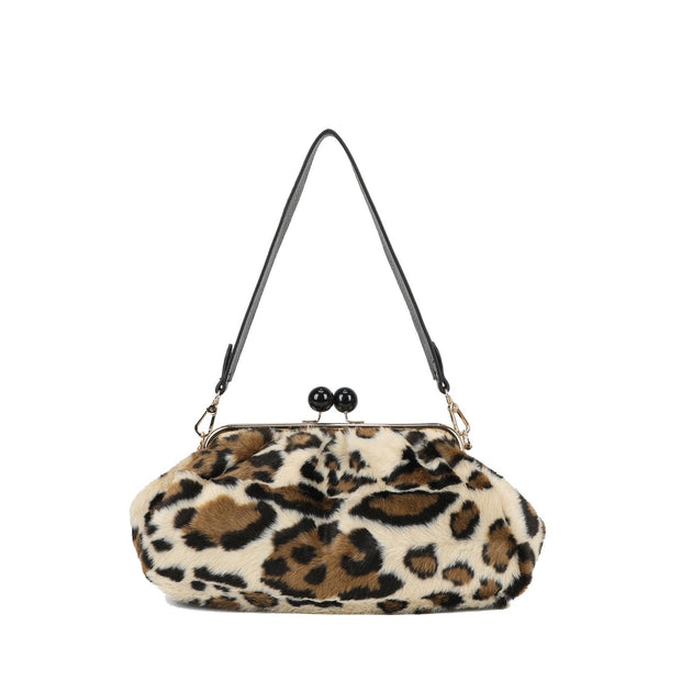 Sac à main à bandoulière imprimé animal