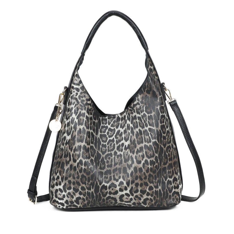 Sac à main à bandoulière imprimé animal
