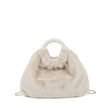 Sac à main avec fourrure et perles