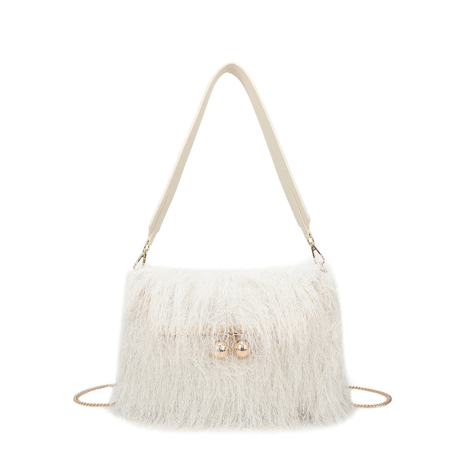 Sac à main avec fourrure
