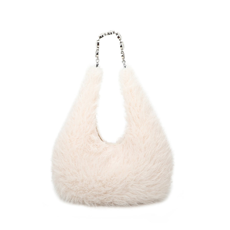 Sac à main avec fourrure
