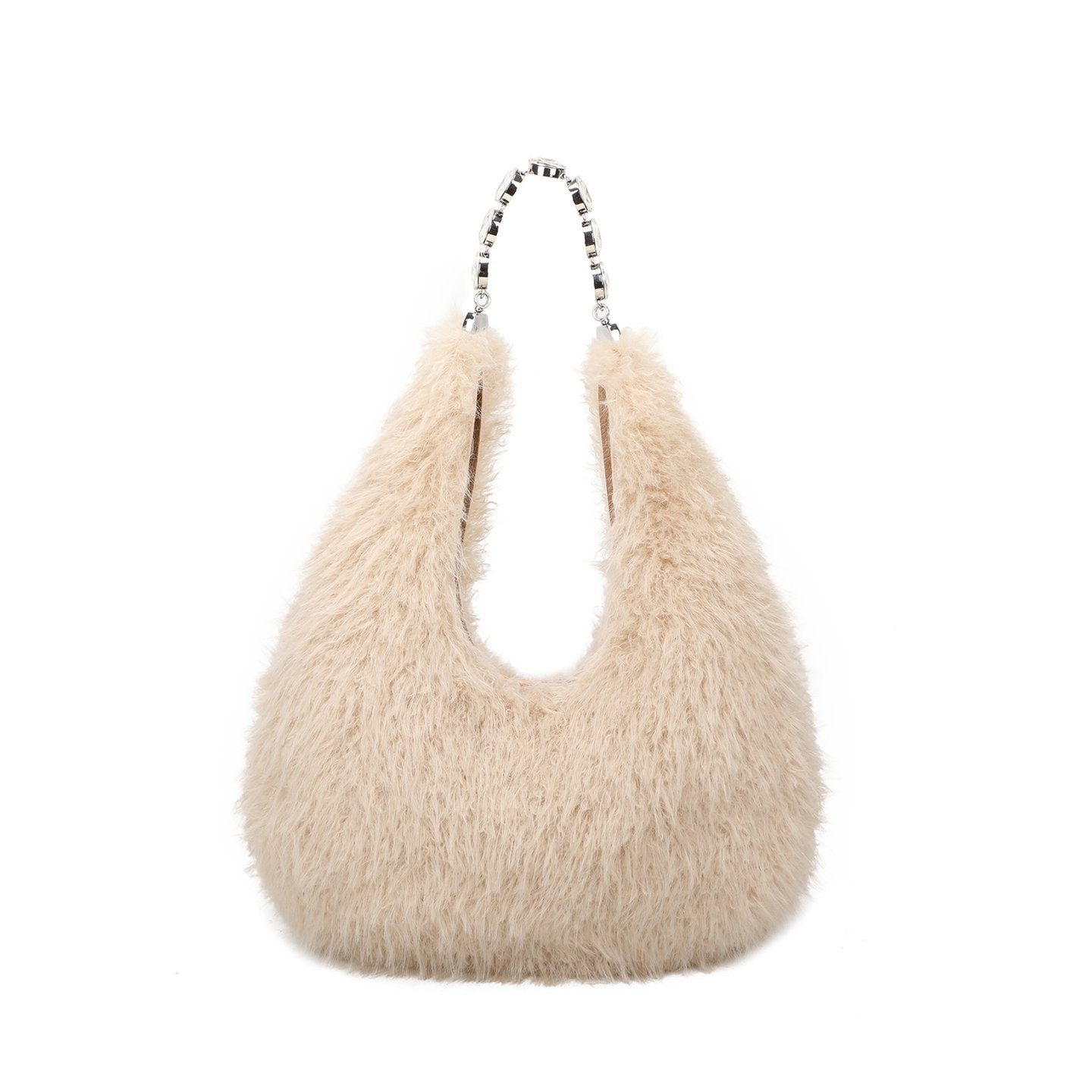 Sac à main avec fourrure