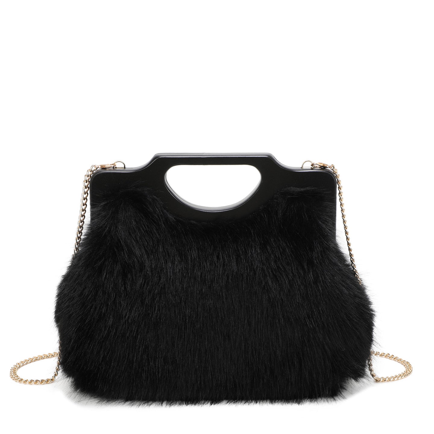 Sac à main avec fourrure