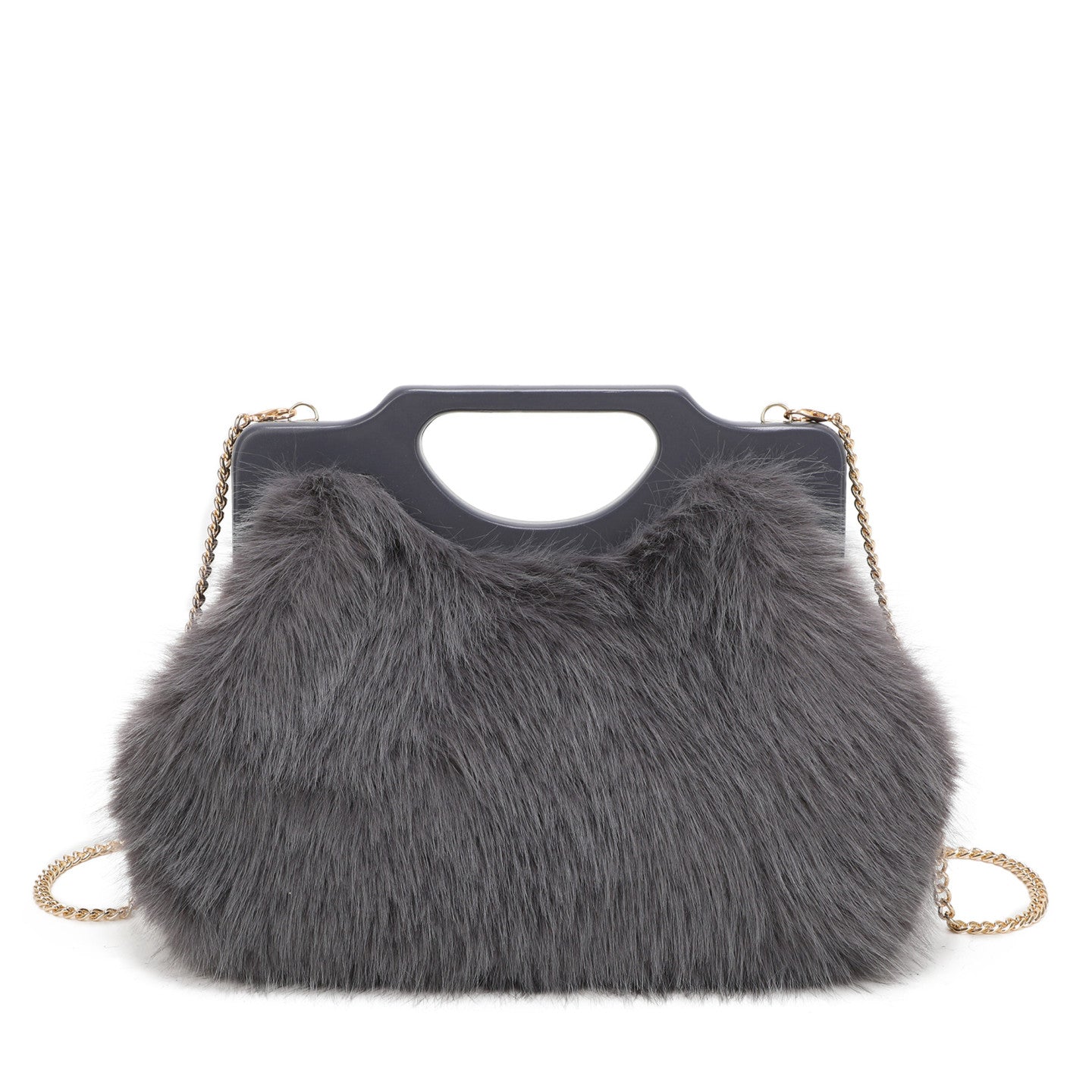 Sac à main avec fourrure