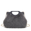 Sac à main avec fourrure