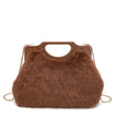 Sac à main avec fourrure