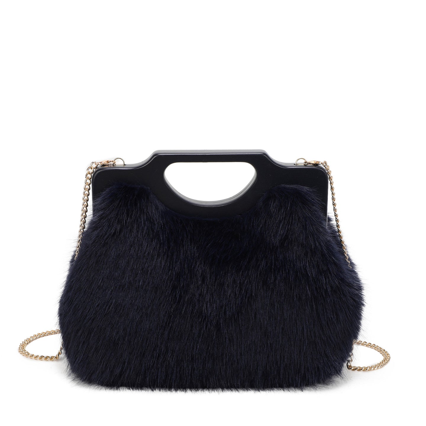 Sac à main avec fourrure
