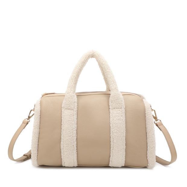 Sac à main avec fourrure