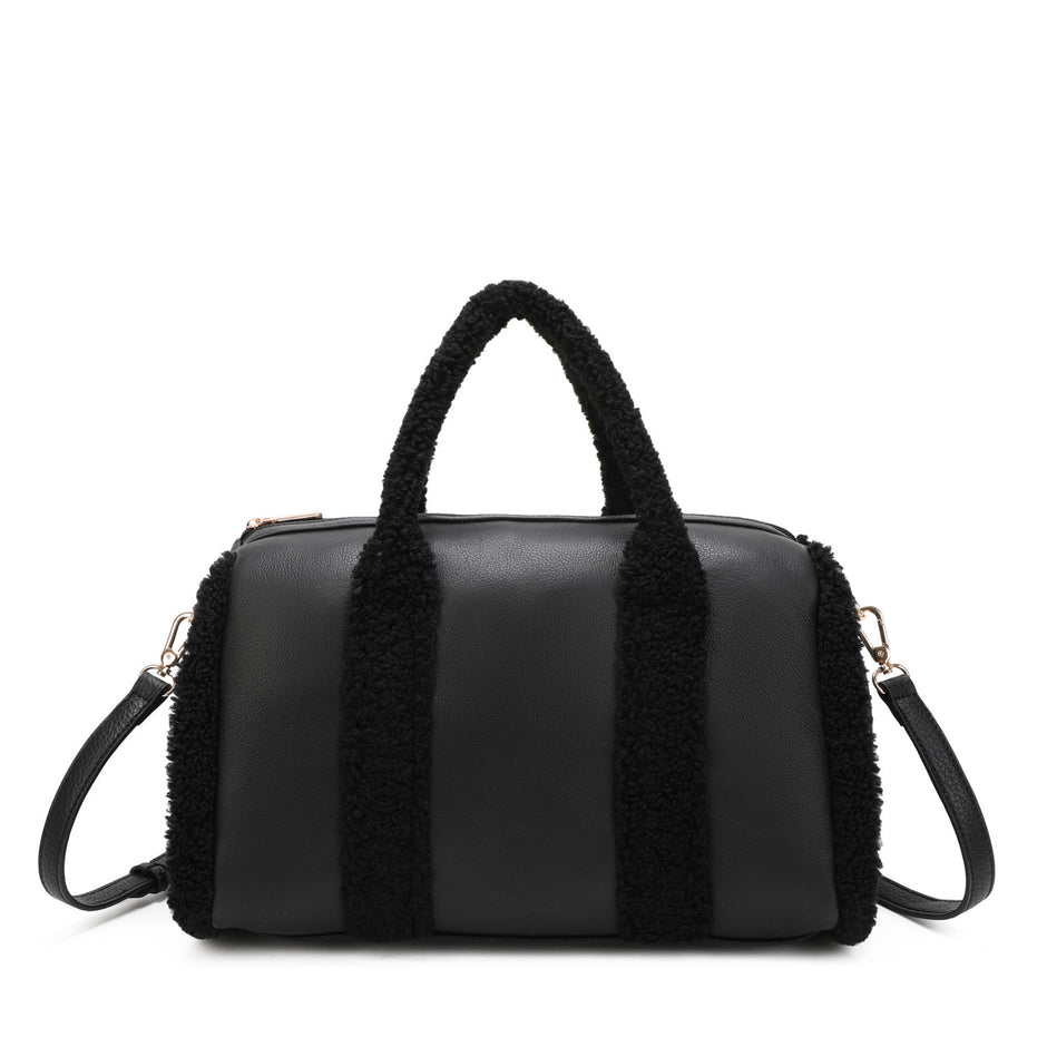 Sac à main avec fourrure