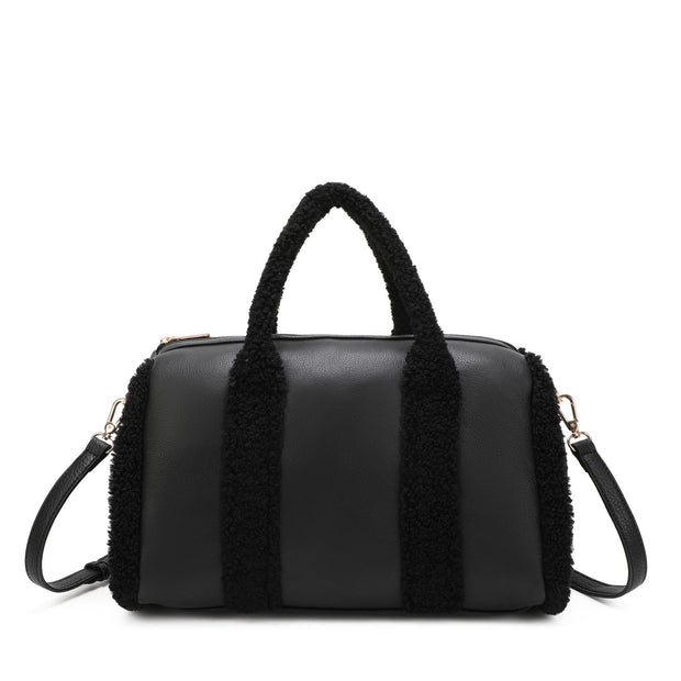 Sac à main avec fourrure